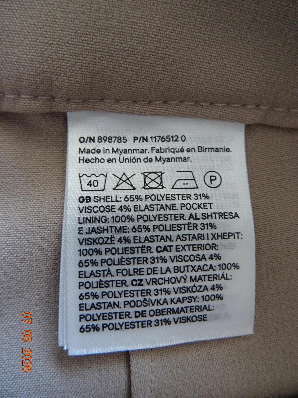 Bijzonder grote beige damesbroek H&M maat 40 – photo 4